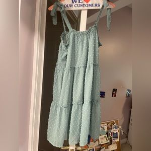 Tie Shoulder Swing Dress